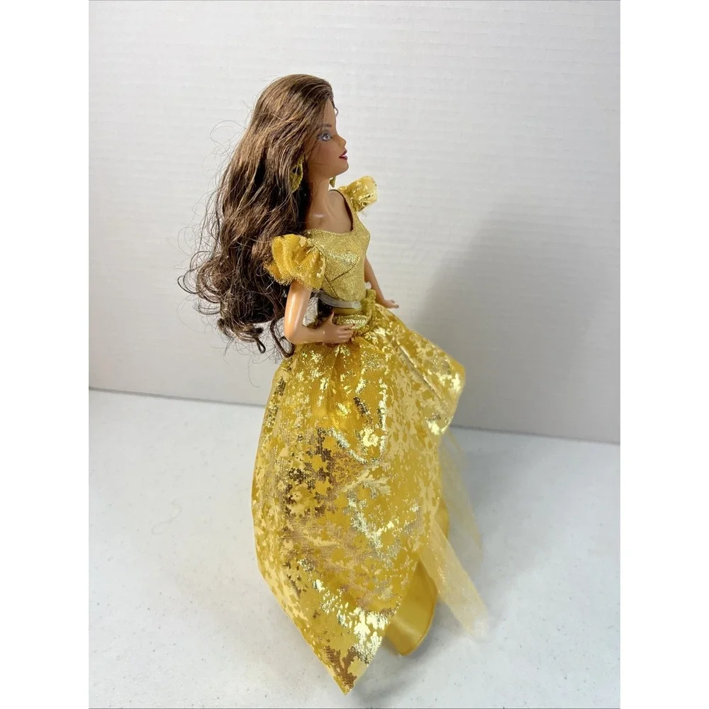 Holiday BARBIE 2020 Signature Doll Dark Hair Muse Model Gold Dress No Box